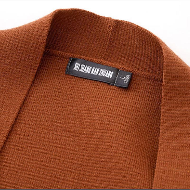 Thicken Men's Sweatershirts Knitwear Jacket Trend Youth Cardigan Men's Sweater Autumn