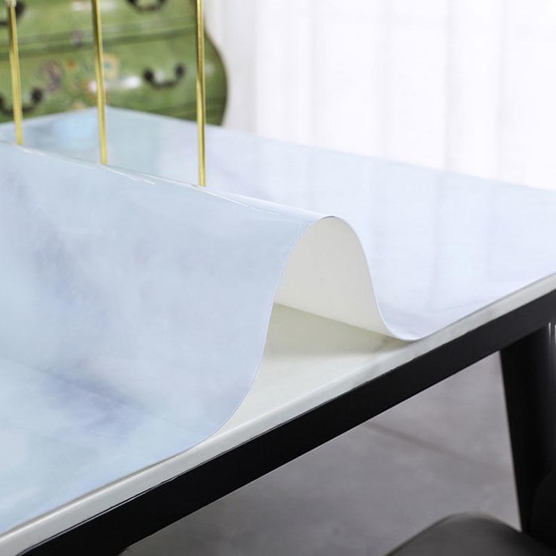 Round Table Table Mat Waterproof and Oil-proof Disposable Tablecloth Tea Table Tablecloth Anti-scalding Household Tablecloth Pvc Nordic Style