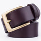 Genuine Leather Belt Men's Leather Casual Belt Waist Strap Alloy Pin Buckle Belt