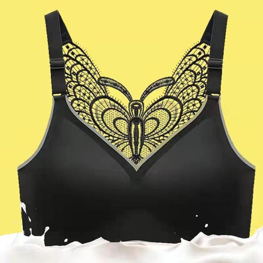 Beauty Back Tube Top Underwear Women No Steel Ring Gather Anti-slip Sports Latex Bra Push Up Bra Top Fitness Sport Bar Workout Tank Tops Yoga Lingerie