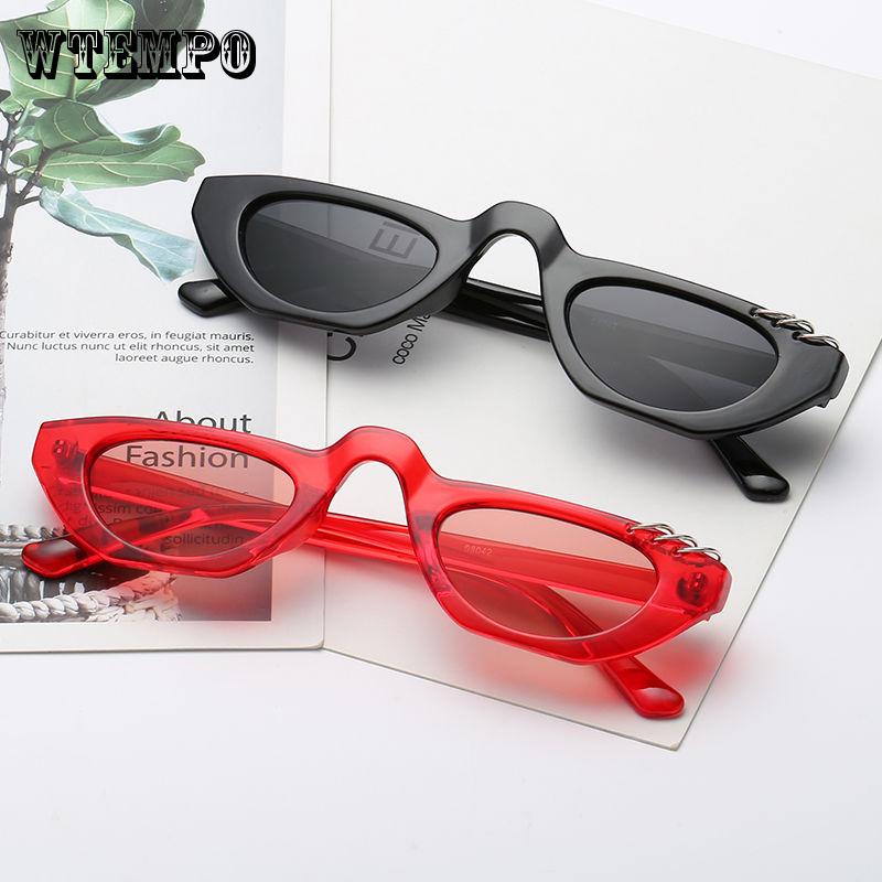 WTEMPO Trend Sunglasses Retro Letter Round Frame Sunglasses Versatile Sunglasses