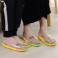 Creative Net Red Corn Slippers Parent-child Indoor and Outdoor Bathroom Soft Bottom Non-slip Leisure Trend Korean Sandals and Slippers