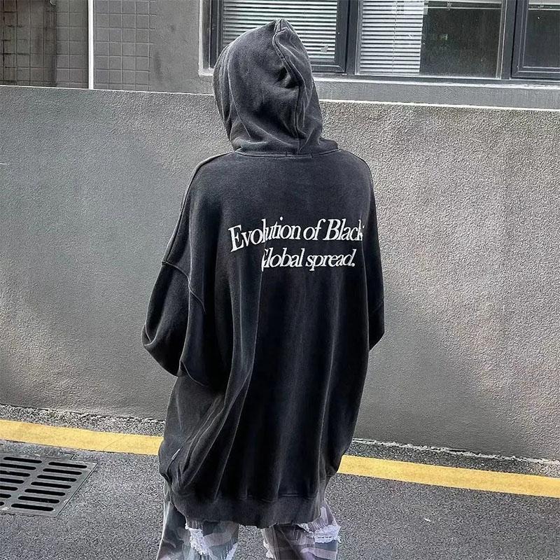 Men's Oversize Sweater All-match Hoodie Couple Hip-hop Lazy Style Loose Pullover Sweater Men and Women Loose Large Size Ins Style Long-sleeved Top