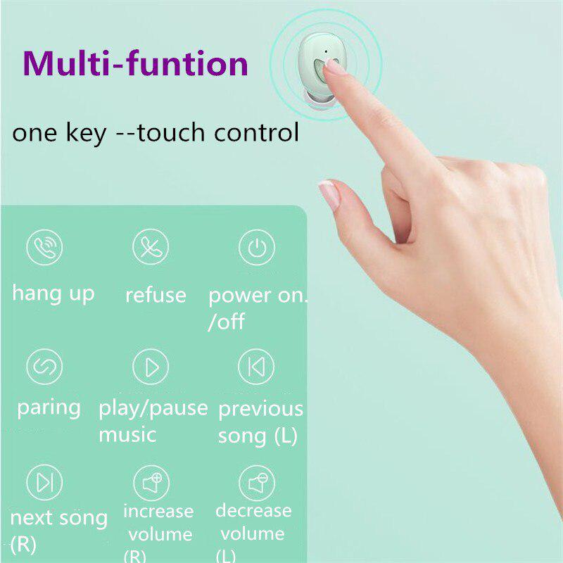 Earbuds Bluetooth Earphones Auto Pairing Wireless Headphone Sport Headset Waterproof Mini Earbuds