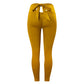 Women's Bow Tie Yoga Pants Seamless High Waist Pleated Hip Lift Pants Peach Fitness Pants Sports Trousers Leggings Bodybuilding Running Training Pants