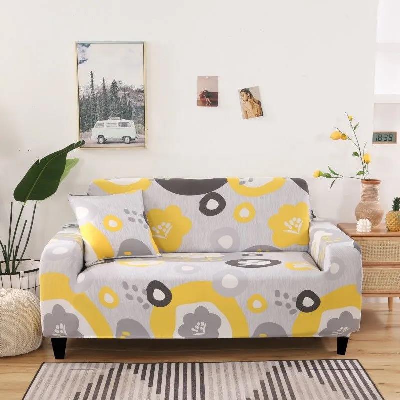 Sofa Cover Slipcover Polyester Spandex Stretch Cushion Cover Pillow Case Polyester Furniture Cover
