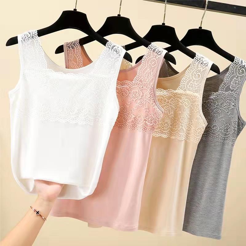 Large Size Modal Cotton Camisole Summer Women's Bottoming Shirt Solid Color Slim Sleeveless Top