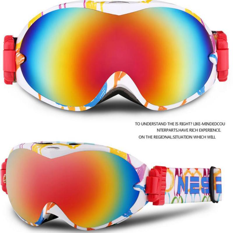 Ski Goggles Double Anti-fog Glasses for Men and Women Cocaine Myopia Glasses Adult Mountaineering Snow Protective Eyepiece Equipment