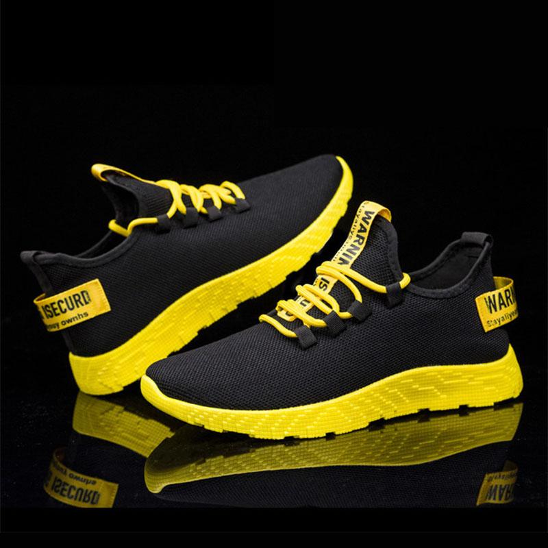 Men's Shoes Casual Running Shoes Men's Sports Shoes Mesh Shoes Solid Color Summer Lace Light Non-slip Shoes