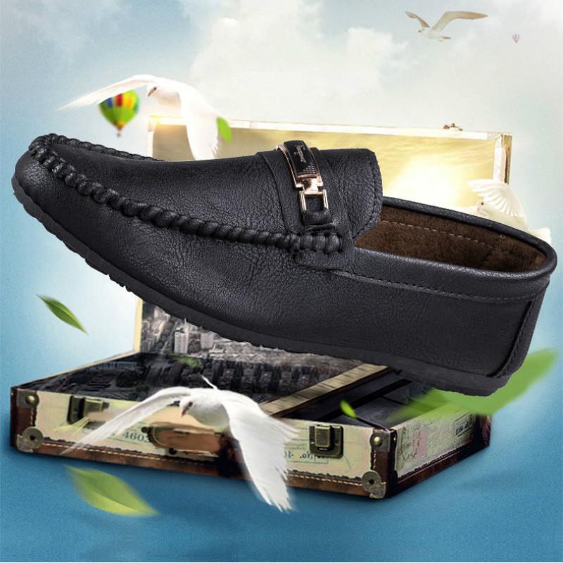 Men's shoes summer breathable peas shoes men's casual shoes trend tide shoes leather shoes men