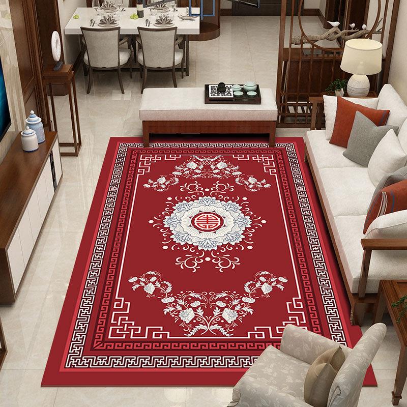 Modern Minimalist Chinese Style Classical Zen Bedroom Carpet Chinese Style Carpet Living Room Antique Sofa Coffee Table Blanket