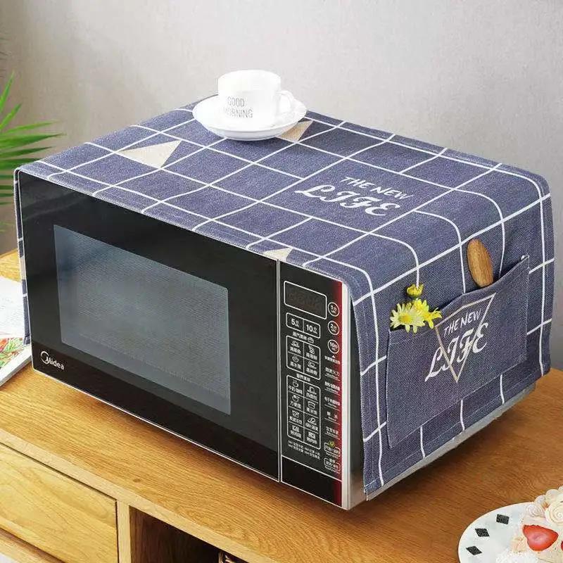 Microwave Oven Cover Dust Cover General Oil and Waterproof Cover Cloth Fabric