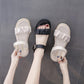 Sandals Women's Summer Comfortable Soft Leather Outer Wear Non-slip All-match Flat Women's Shoes Simple Casual Roman Shoes