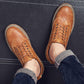 Oxford Shoes Men's Brock Leather Shoes Men's Work Shoes British Shoes Men's Casual Sneakers