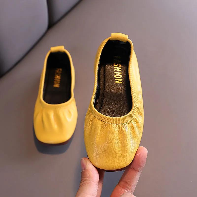 Children's Fashion Shoes for Girls Kids Doll Children Dress with Flats Princess Wedding Party