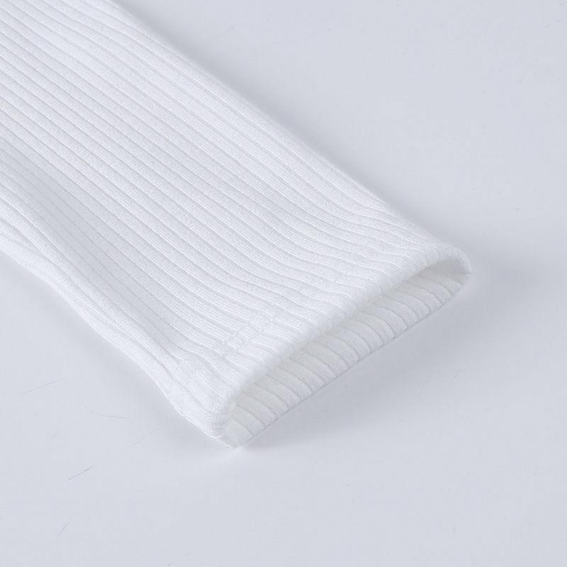 Women Sweaters Knitted Pullover Square Collar Long Sleeve Women Spring Autumn Sweater Winter Tops Casual Black White Jumper