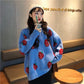 Women Fashion Knitwear Bat Long Sleeve Off Shoulder Loose Casual Sweaters Tops