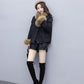 Parkas Thick Fleece Jacket Women's Korean Winter Cotton Coat Short Coat with Big Fur Collar