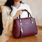 Kangaroo Leather Ladies Bag Female Four Seasons Fashion All-match Messenger Bag Middle-aged Handbag Large Capacity