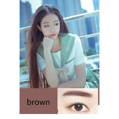 Easy to color hard refill] Pull eyebrow pencil Waterproof Sweatproof Lasting Non-marking Student