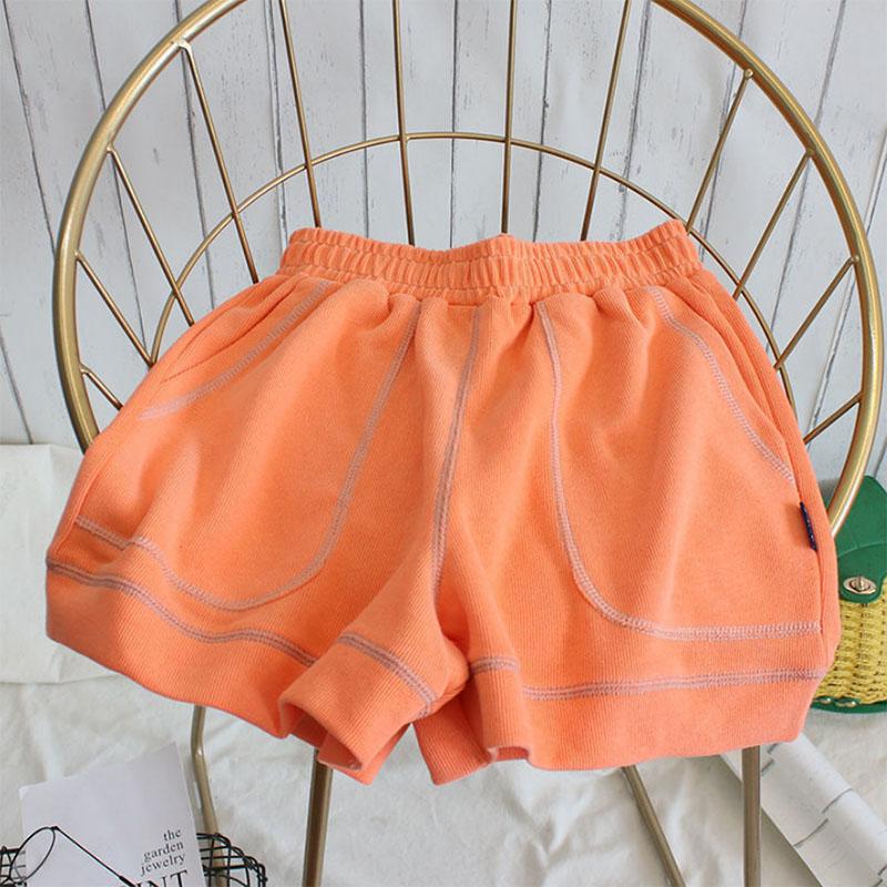 Sports Shorts Women's Summer Loose Outer Wear Solid Color Elastic High Waist Thin Casual Wide Leg Pants Versatile