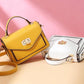 Crossbody Bag Women Solid Color Leather Anti-theft Large Capacity Wear Lock Buckle Hand Shoulder Bag