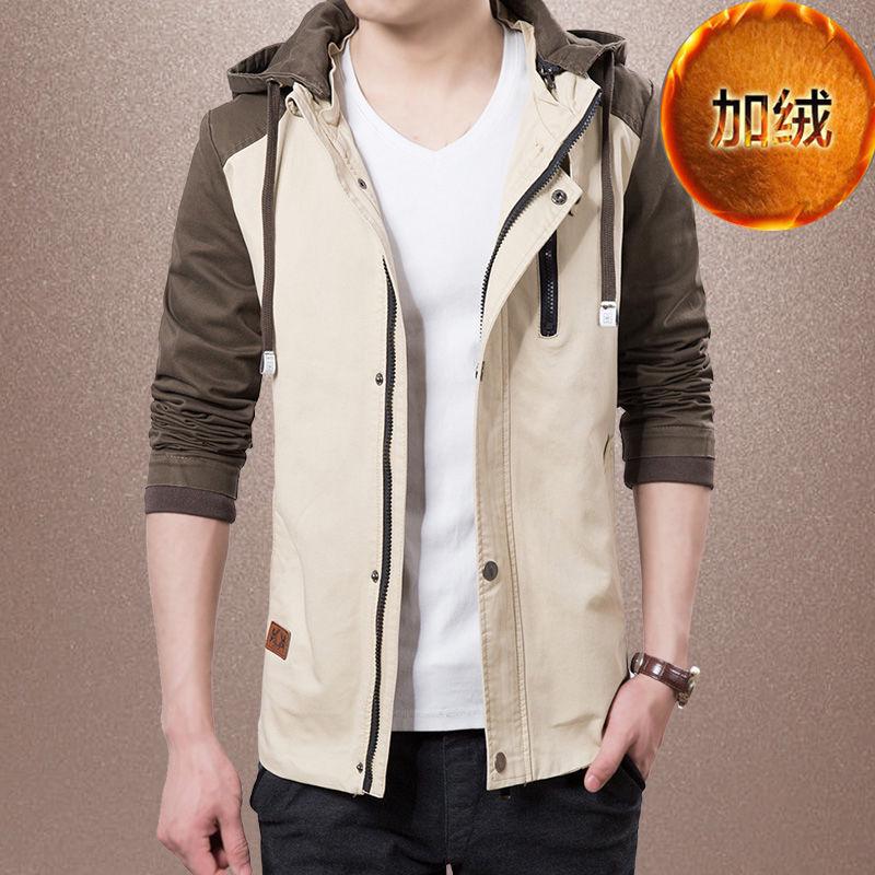 Autumn Mens Bomber Jackets Casual Male Outwear Fleece Thick Warm Windbreaker Jacket Mens Military