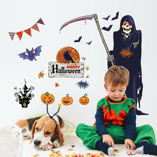 Death God Halloween bedroom living room window bar doors windows other decorative wall stickers