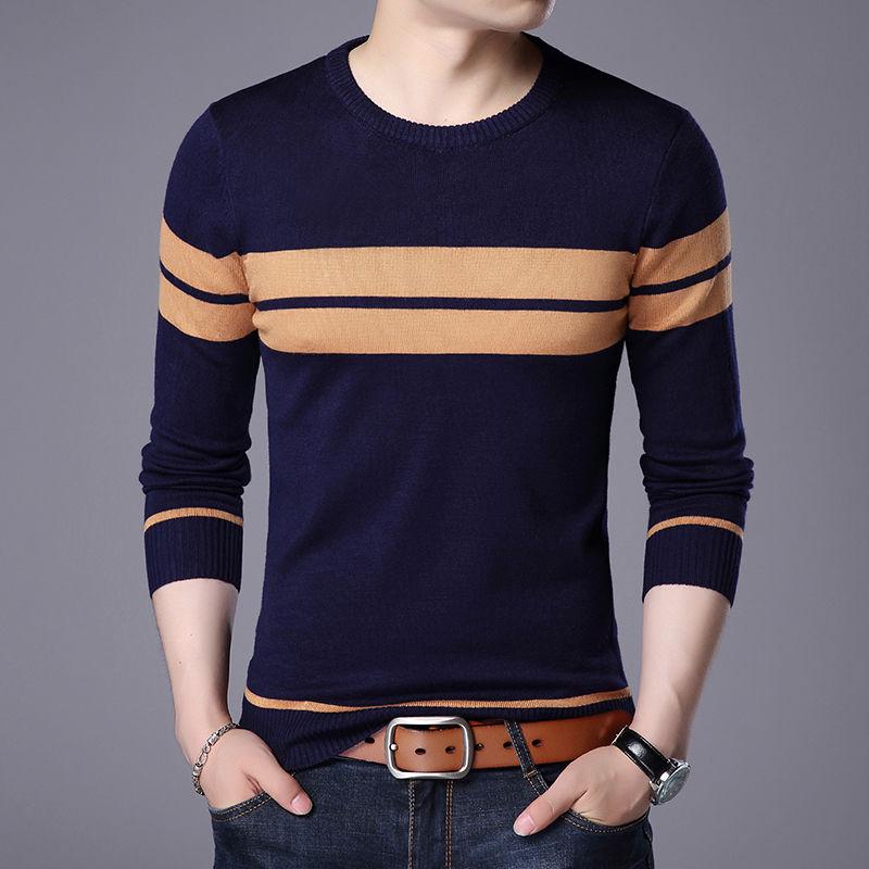 Cashmere Wool Sweater Men 2019 Autumn Winter Slim Fit Pullovers Men Pull Homme Christmas Sweaters