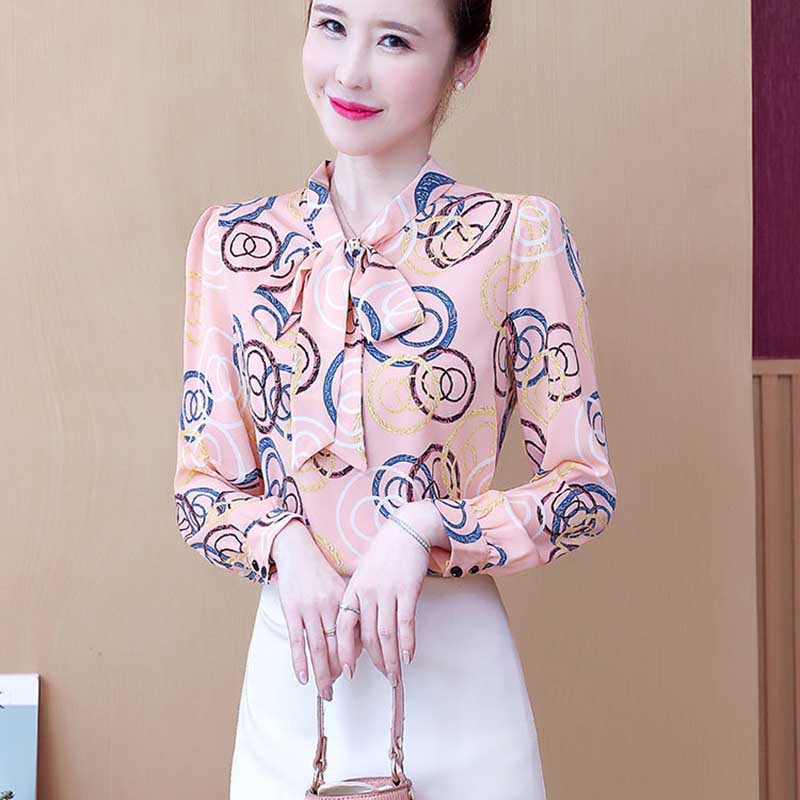 Chiffon Shirts Women's Thin Fashion Tops Loose Stacked Color-blocking Shirts Bottoming Shirts
