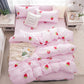Net Celebrity Four-piece Bedding Cartoon Bed Linen Quilt Sanding Three-piece Student Bedding