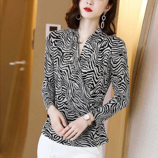 Elegant Lace Women Blouse Sexy V neck Office Ladies Blouses Shirts Casual Long sleeve Spring Fall Female Party Tops Pullover