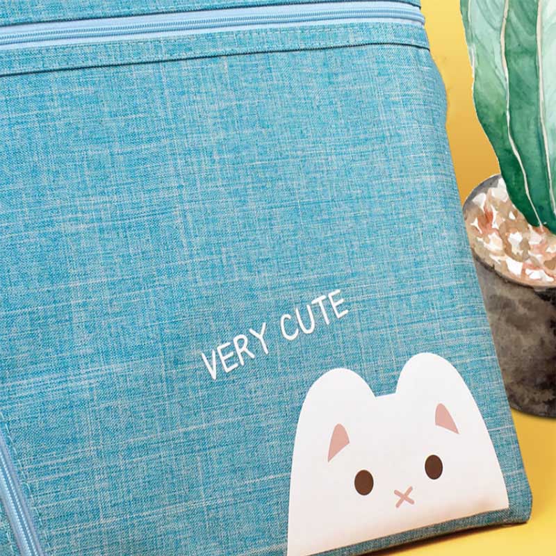 Cute A4 Multifunctional Waterproof Bag File Bag Home Office Study Pencil Bag Organize Storage Files