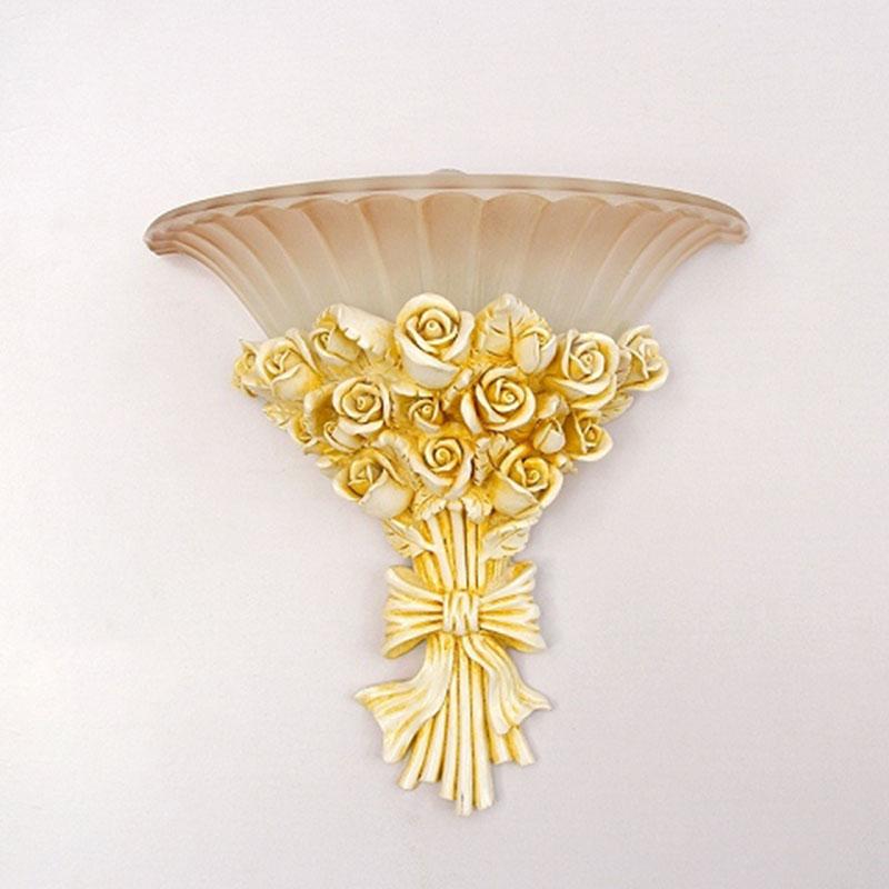resin LED Wall lamps Living room bedroom bedside decoration lamp TV background wall lamp glass shade