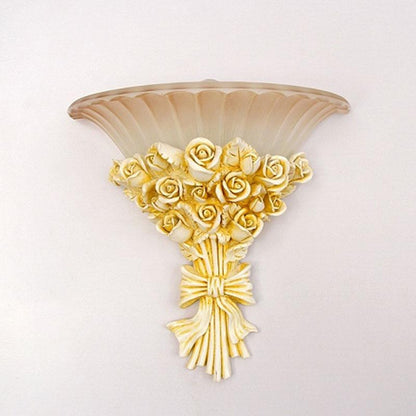 resin LED Wall lamps Living room bedroom bedside decoration lamp TV background wall lamp glass shade