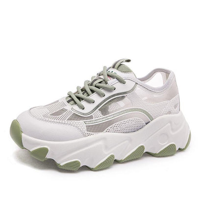Sneaker Shoes Women Platform Shoes Summer White Wedges Sneakers Ladies Trainers Chunky Sneakers Women  Shoes