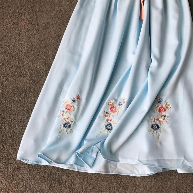 Summer Dress Improved Hanfu Daily Chinese Element Female Ancient Costume Student Fresh and Elegant Fairy Chinese Style Dress Ancient Style