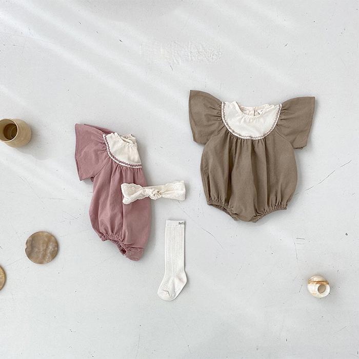Korean Style of Children's Set Children's Climbing Suit Children's One-piece Clothes Summer Clothes Girls' and Boys' Newborn One-piece Pants
