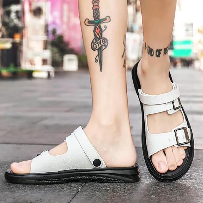 Sandals Men's Slippers Men's Summer Sandals and Slippers Korean Beach Shoes Outdoor Shoes