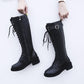 Mid boots women autumn and winter Martin boots women flat boots boots fashion slim boots