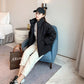 Women's Fashion Short Jacket Winter Thicken Loose Large Size Down Cotton Jacket Trend All-match Hooded Ladies Cotton Jacket