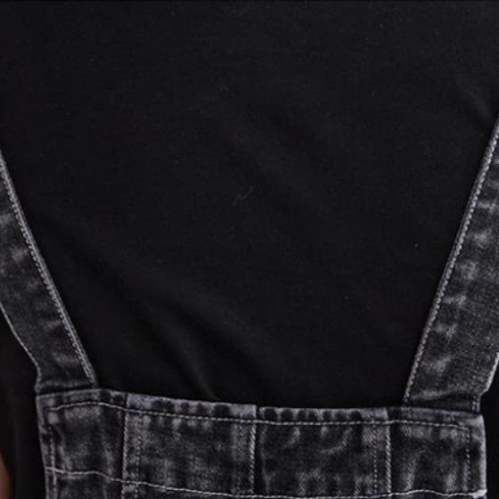 Denim Bib Shorts Female Summer Korean Students Age Reduction Suspenders Jumpsuit Loose Wide-leg Five-point Pants
