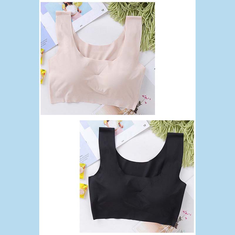 Sleeping Bra Without Steel Ring One Piece Large Size Fat Seamless Sports Beauty Back Underwear Women