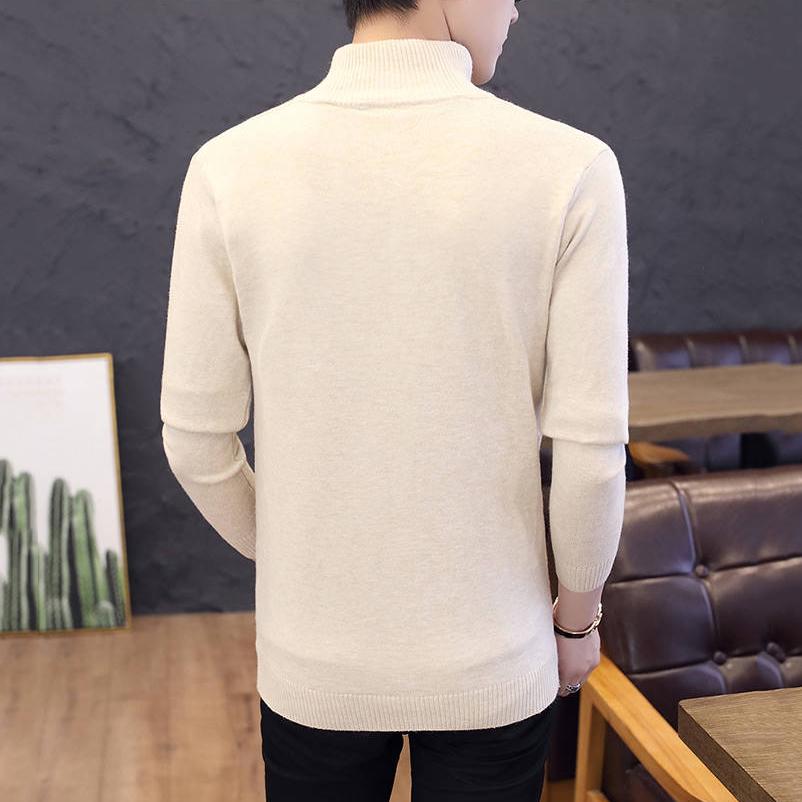 Sweater Men Casual Pullover Men Autumn Slim Fit Mens Sweaters Knitted Cashmere Wool Pull Homme