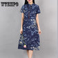 4XL Chinese Qipao Classic Women Satin Traditional Dragon Phoenix Long Dress Elegant Slim Plus Size