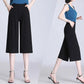 Summer Thin Cropped High-waisted Wide-leg Pants Loose and Thin Plus Size Casual Pants Women