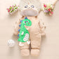 Baby One-piece Winter Boys and Girls Baby Outing Clothes Thicken Warm Rompers Newborn Crawling Clothes One-piece Cotton Clothes