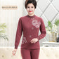 Women's Thermal Underwear Plus Velvet Thickening Winter Mother High-neck Plus Size Autumn Clothes Long Trousers Suit