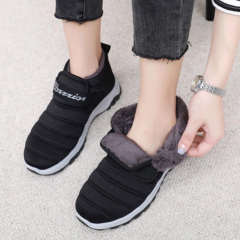 Mom's Cotton Shoes Women's Winter Fleece Warm Cloth Shoes Thickened Non-slip High-top Cotton Boots