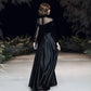 Black Velvet Evening Dress Temperament Banquet Dress Dress Female Long Section Was Thin
